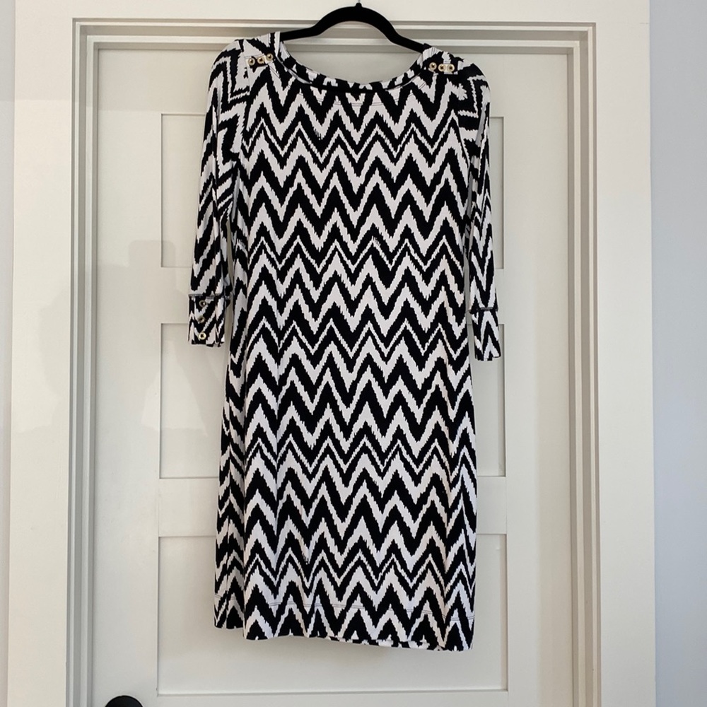 Black + White Lilly Pulitzer Dress, New Condition